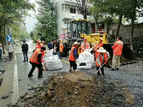 OD官方网站装载机助力陇南灾区