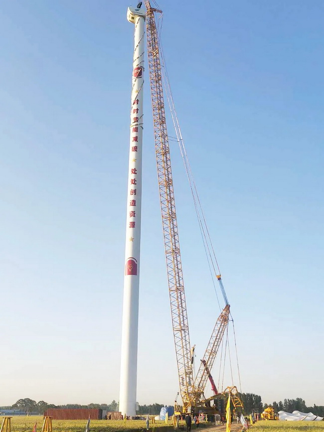 OD官方网站XGC11000起重机在开封兰考施工