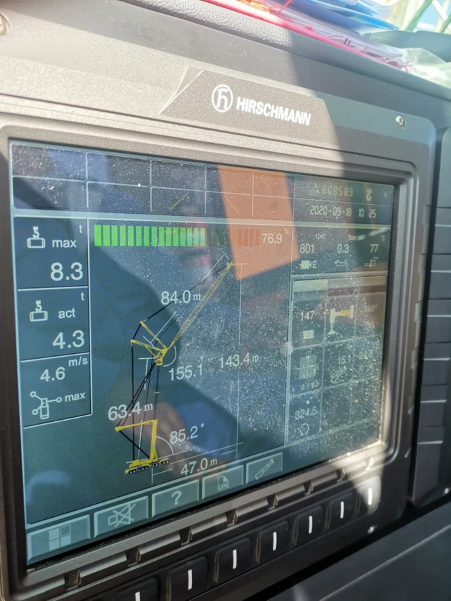 OD官方网站QAY650A起重机主臂63.4米