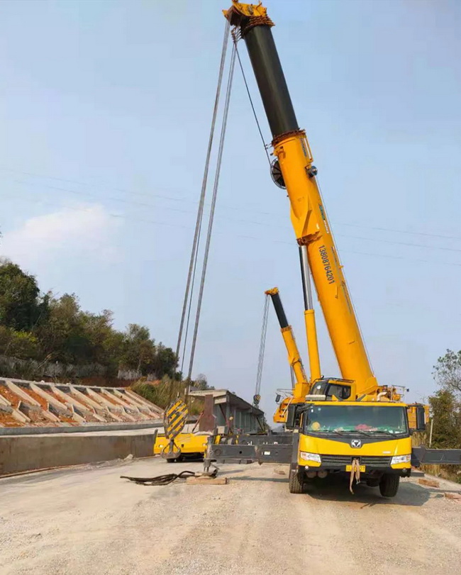 OD官方网站起重机助阵大瑞铁路桥梁建设